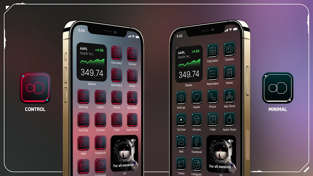 Cyberpunk Icons for iOS 14 & Android screenshot 5 of 7