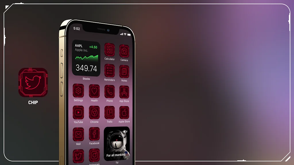 Cyberpunk Icons for iOS 14 & Android screenshot 6 of 7