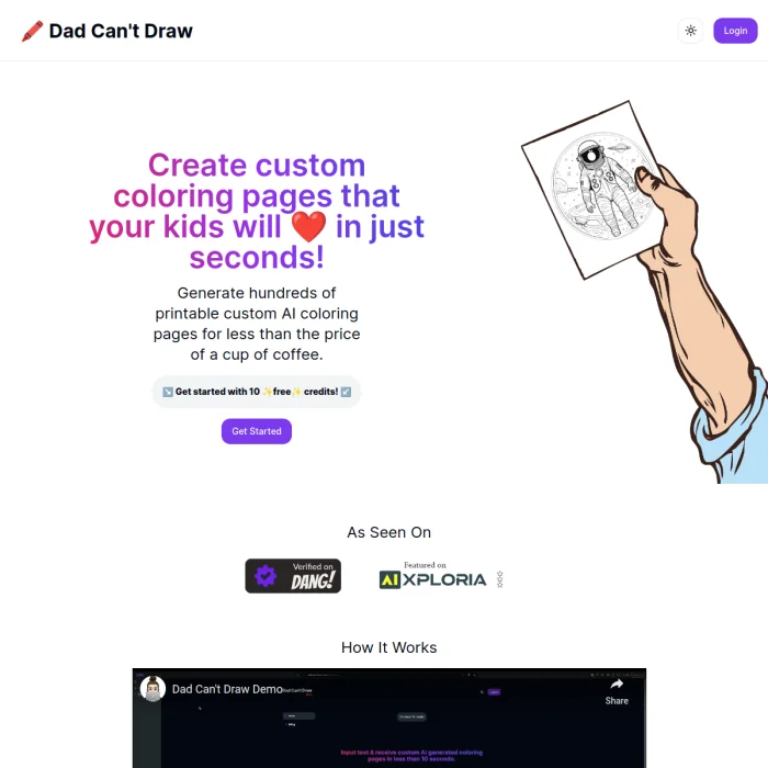 Dad Can't Draw screenshot 1 of 2
