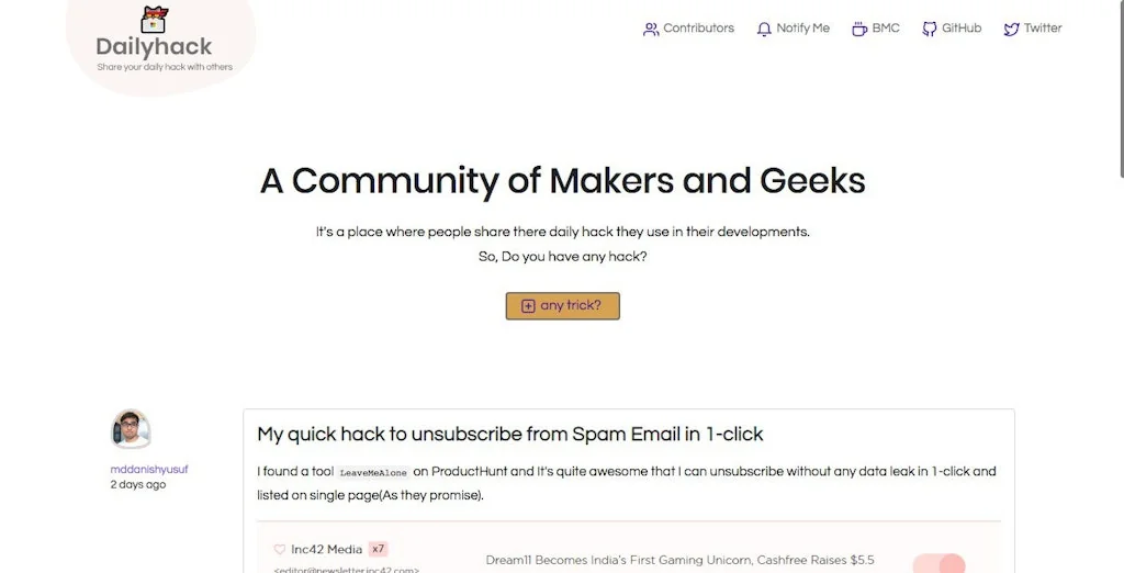DailyHack screenshot 3 of 5