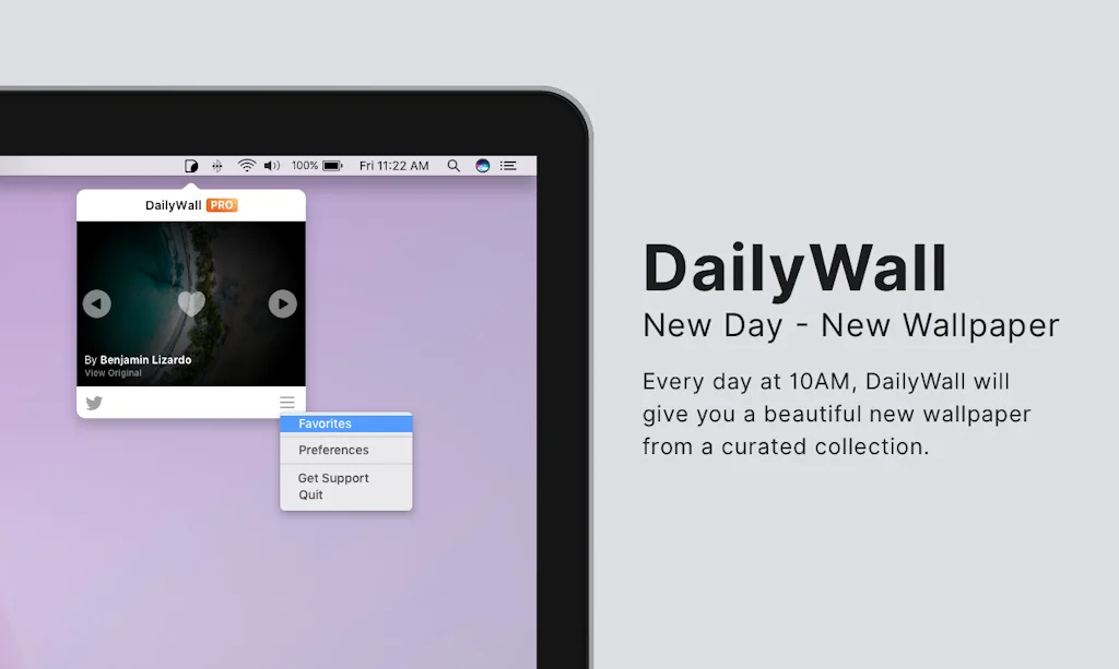 DailyWall 2.0 (Mac + iOS) screenshot 2 of 5