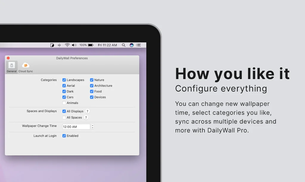 DailyWall 2.0 (Mac + iOS) screenshot 4 of 5