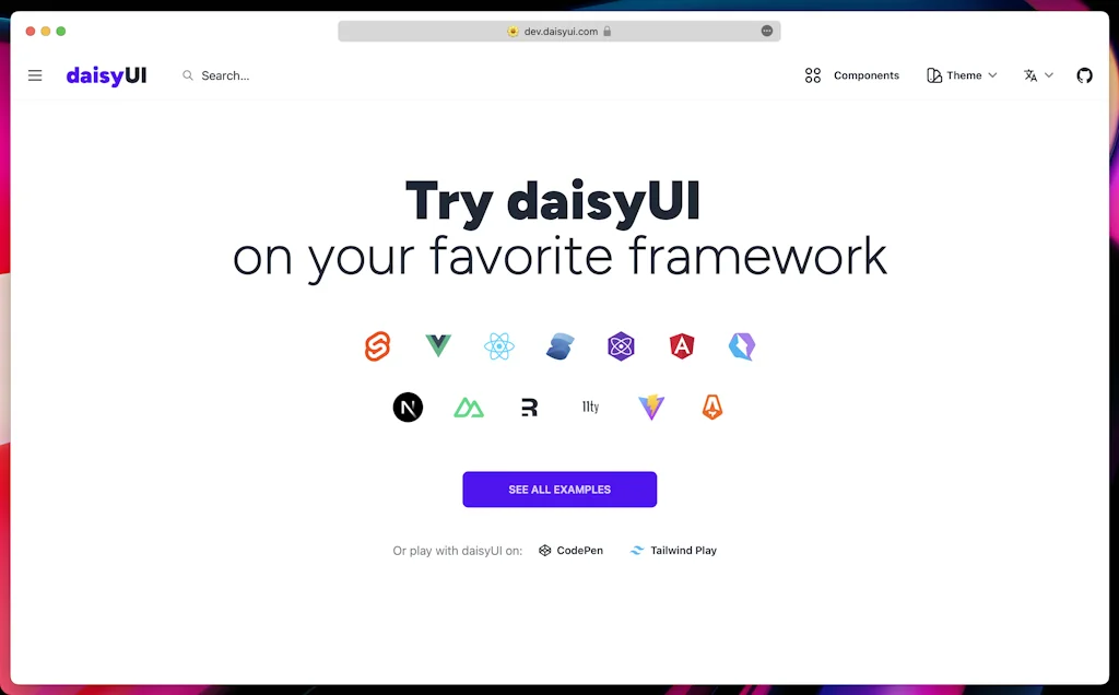 DaisyUI screenshot 13 of 13