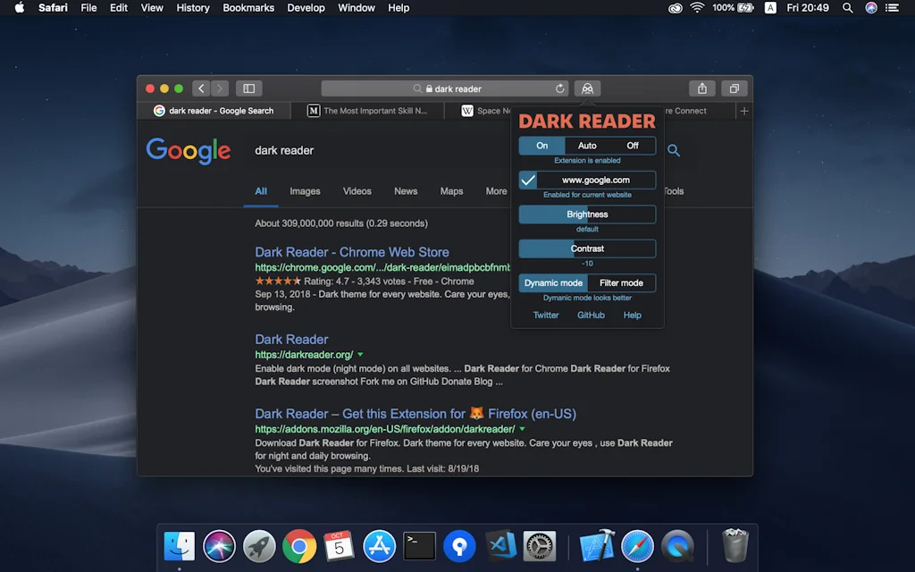 Dark Reader screenshot 3 of 5