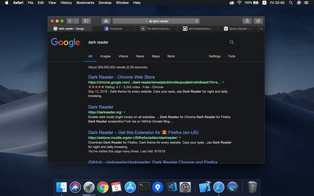 Dark Reader screenshot 5 of 5