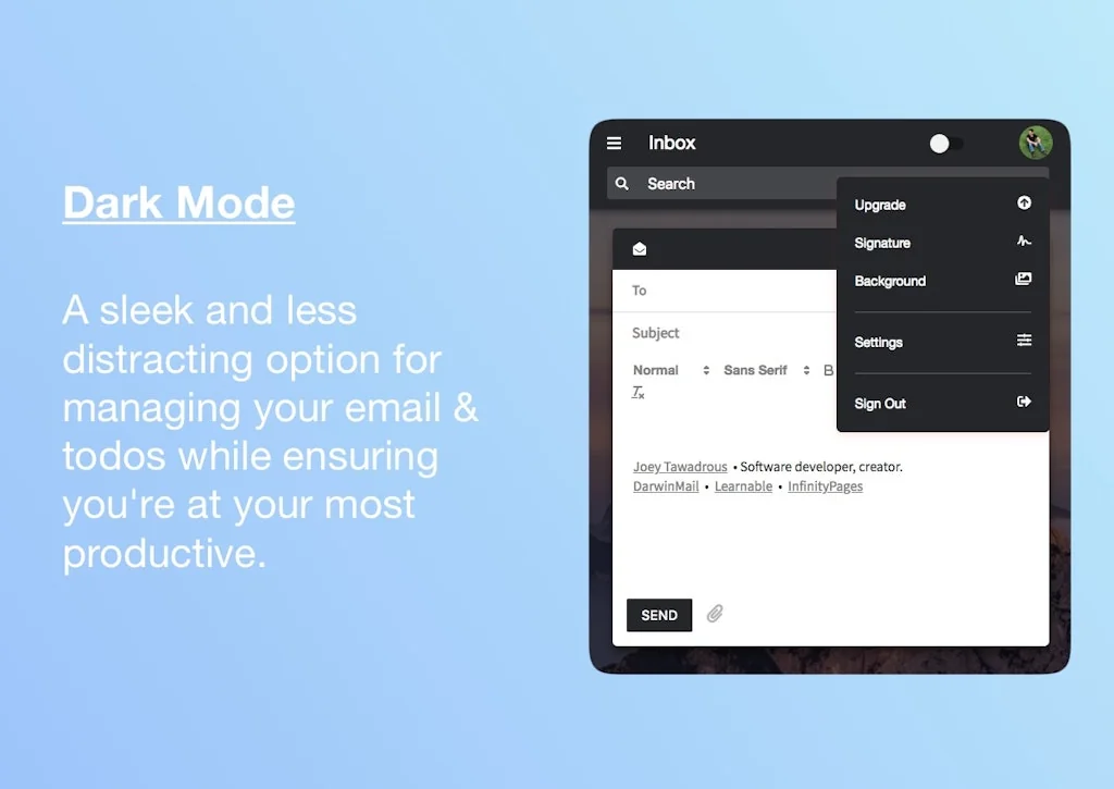 DarwinMail 💌 screenshot 2 of 7