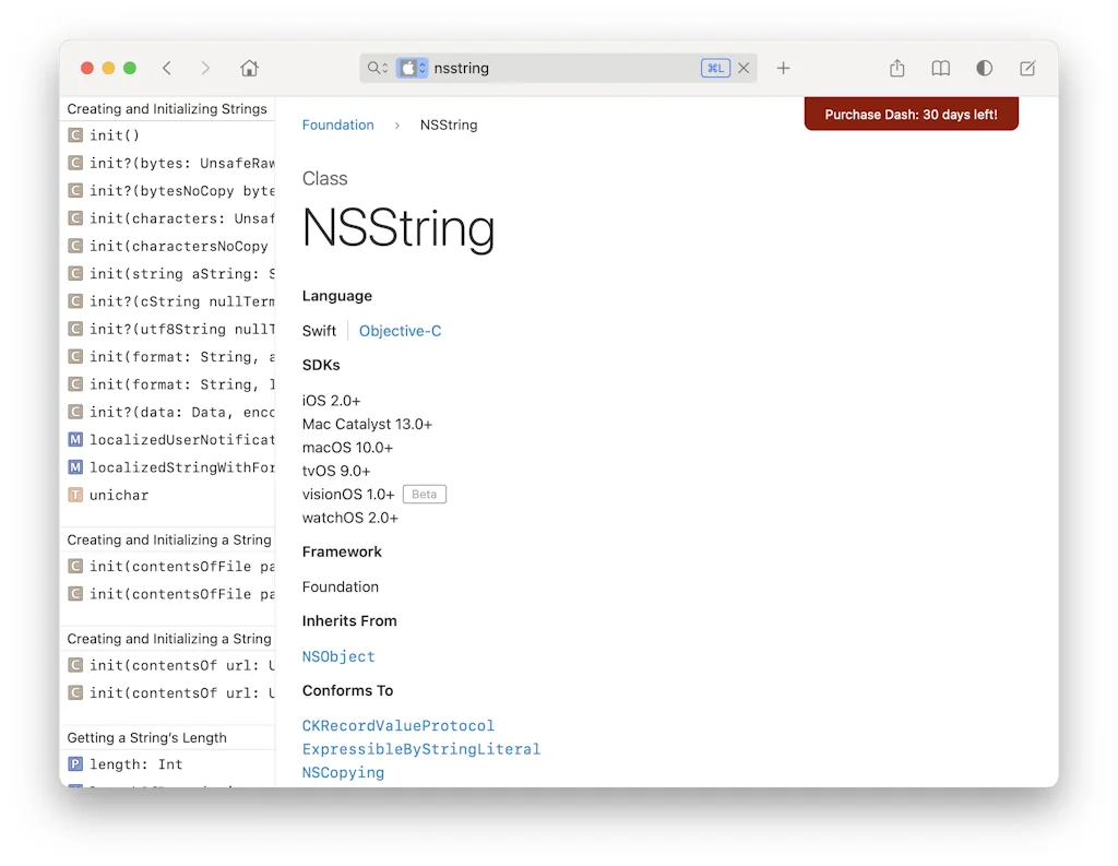 Dash screenshot 2 of 3