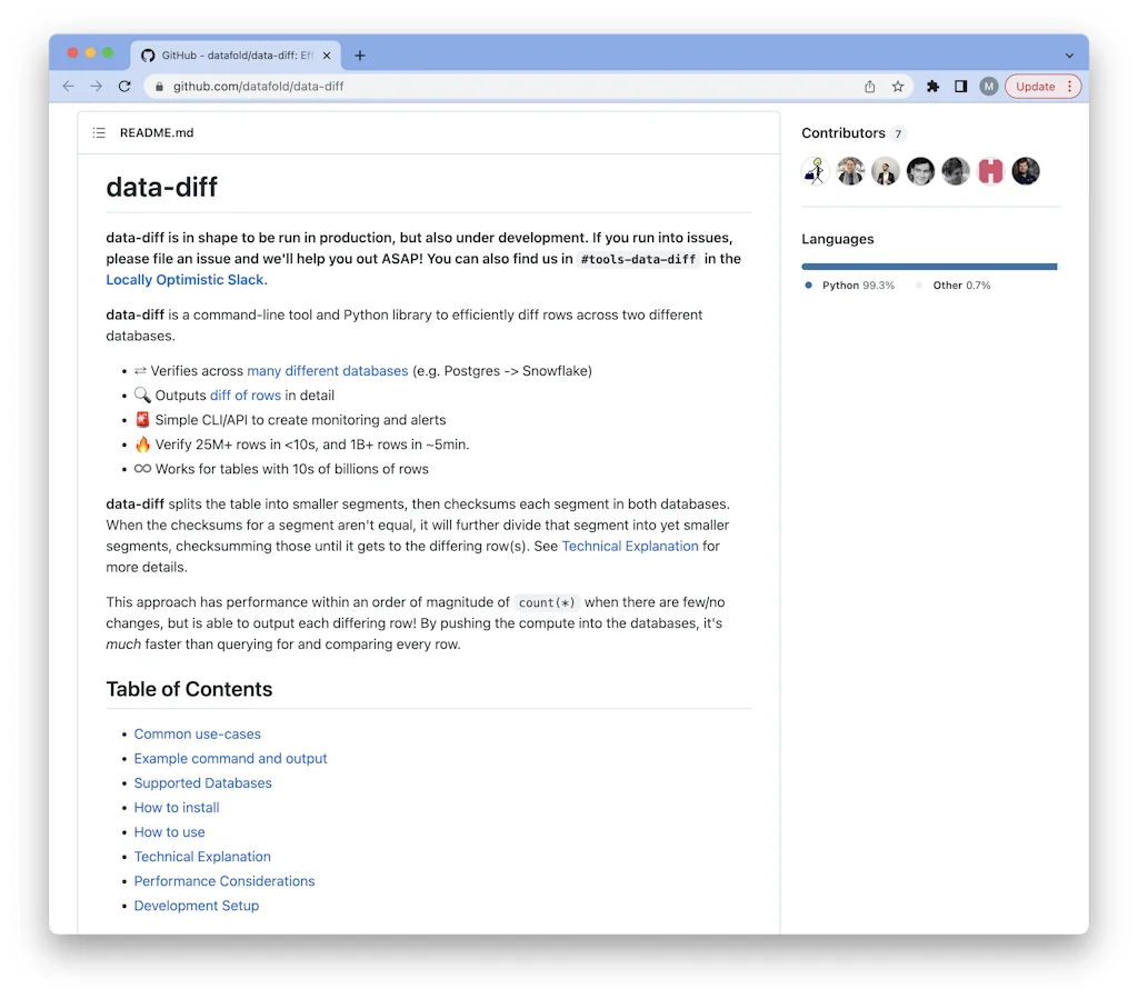 data-diff screenshot 5 of 5