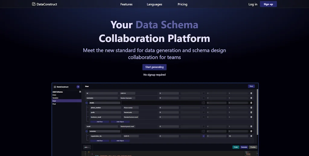 DataConstruct screenshot 1 of 3