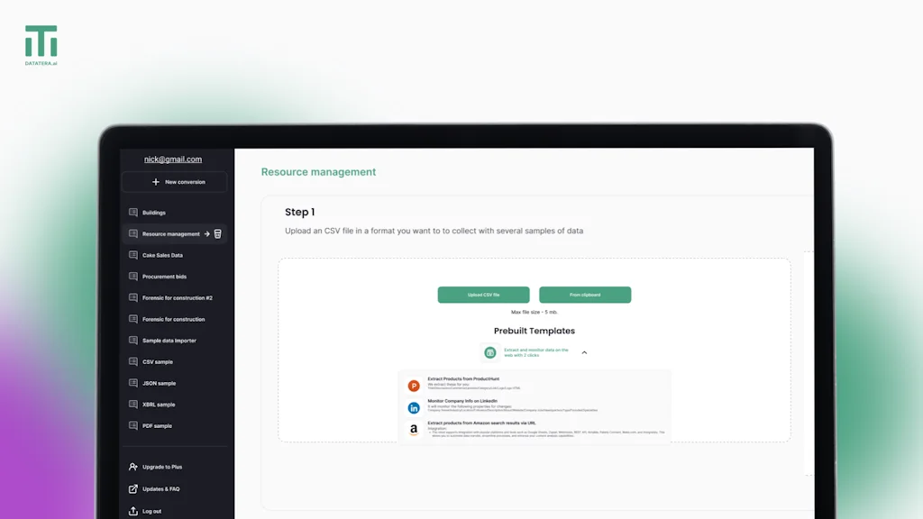 Datatera.ai screenshot 1 of 3