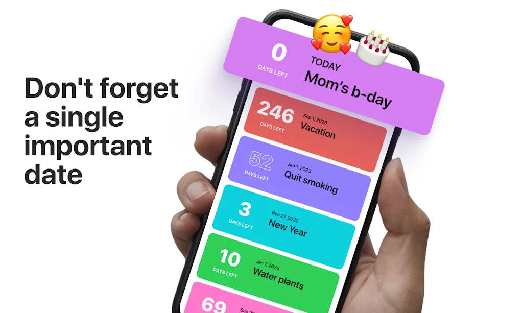 Days Counter. Event Tracker screenshot 1 of 5