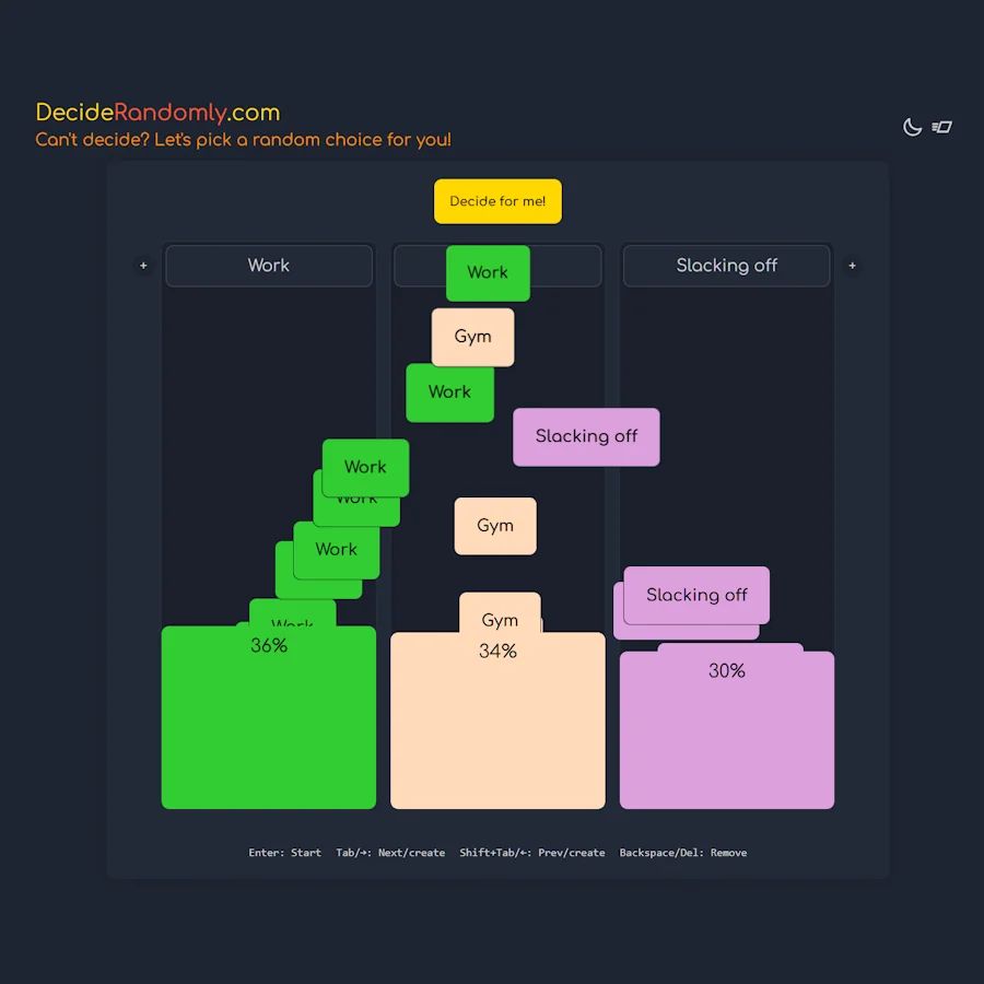 DecideRandomly.com · Easy Decisions screenshot 3 of 3