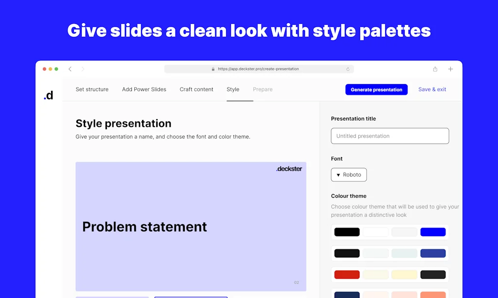 Deckster - Copilot for Presentations screenshot 2 of 5
