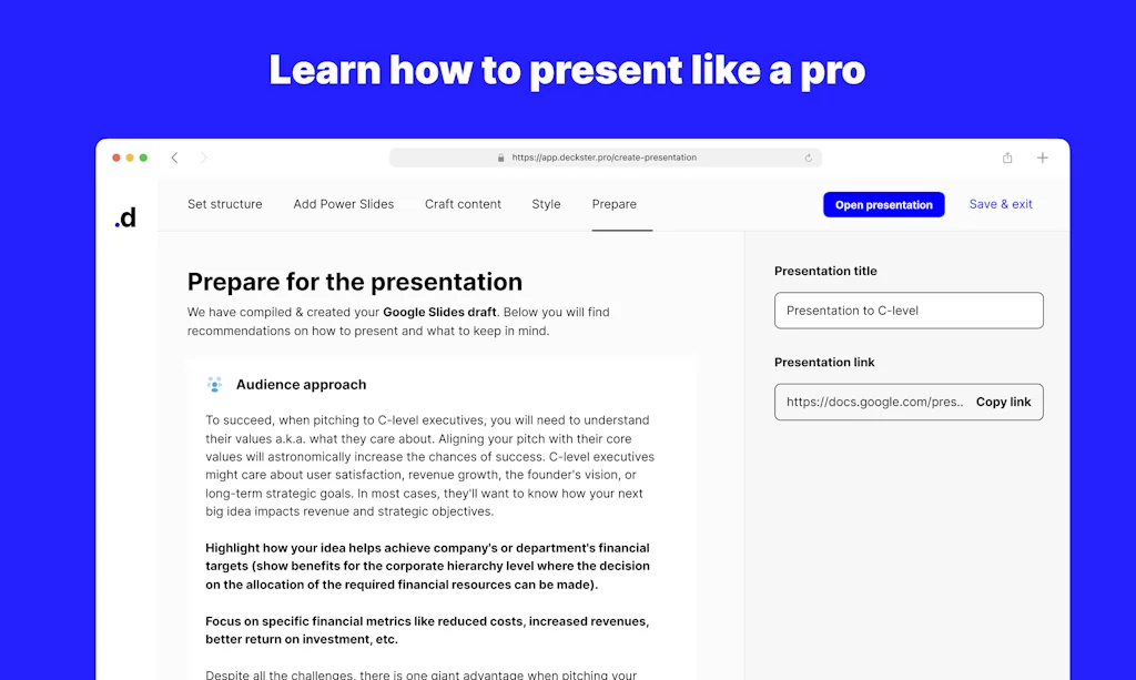 Deckster - Copilot for Presentations screenshot 3 of 5