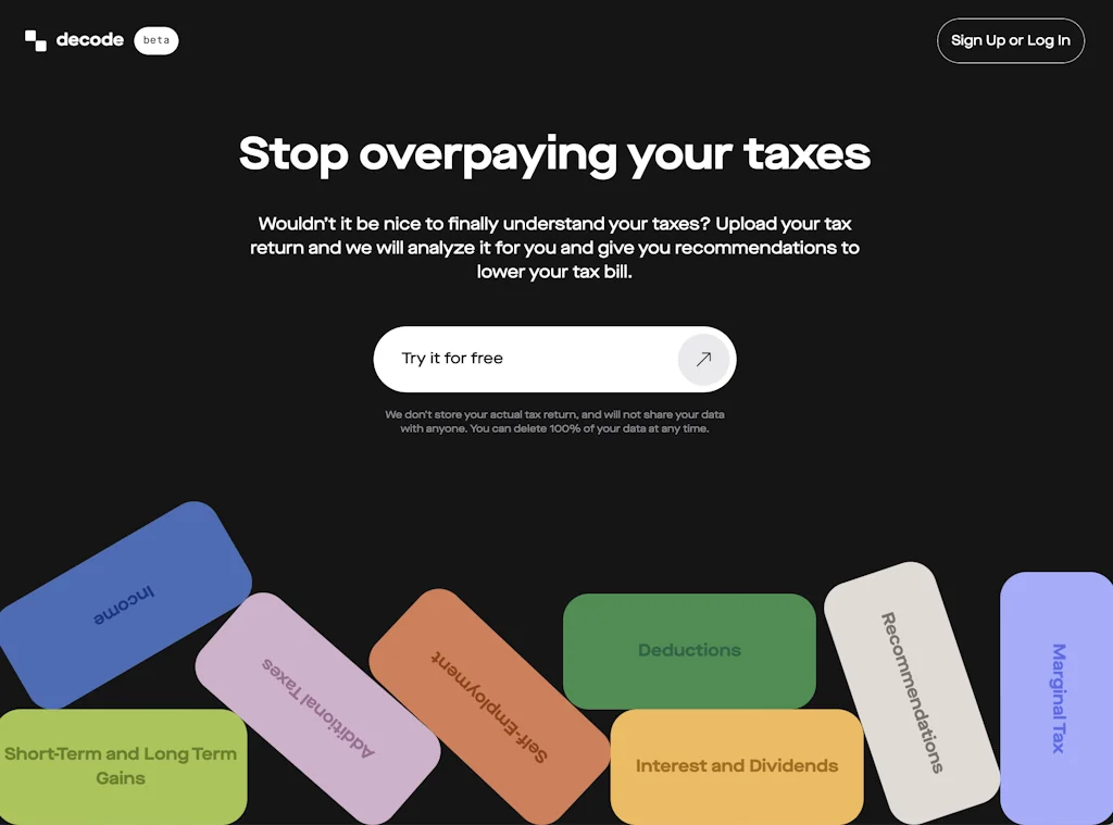 Decode.tax screenshot 2 of 5