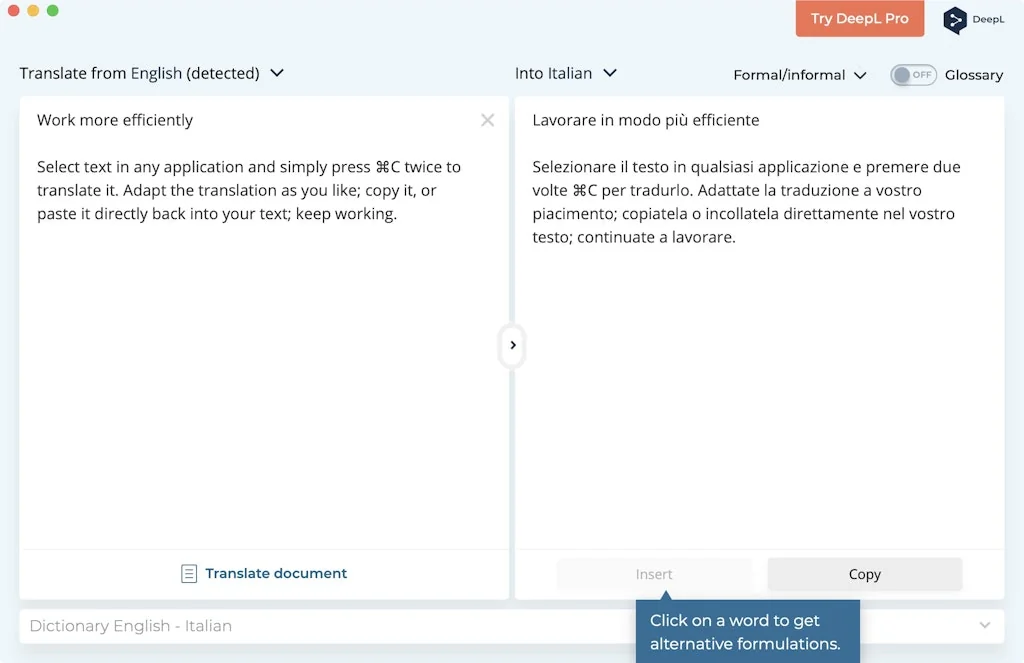 DeepL Translator screenshot 1 of 2