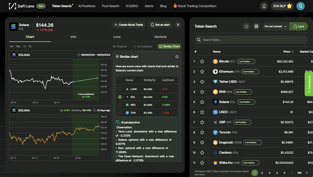 Defi Lens screenshot 2 of 5