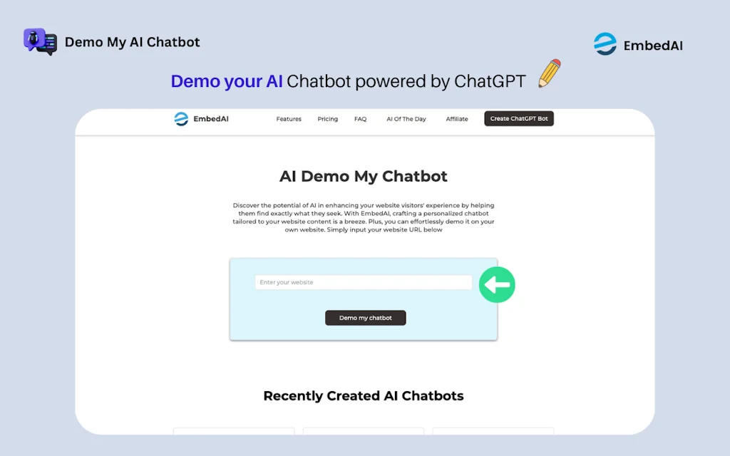 Demo My AI Chatbot screenshot 2 of 3