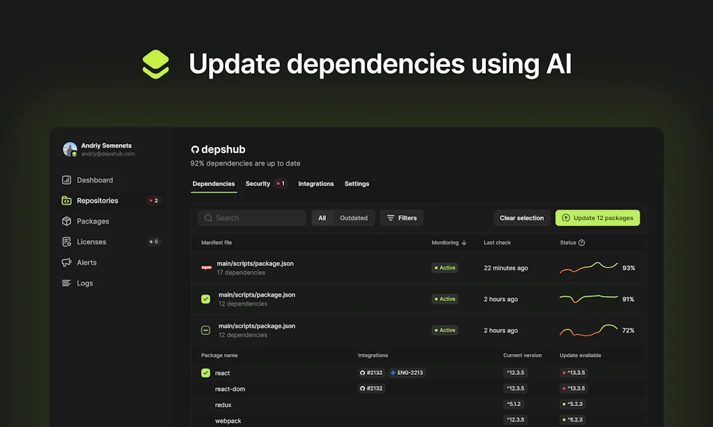 DepsHub screenshot 1 of 6