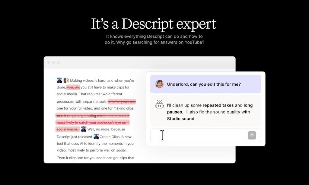 Descript screenshot 2 of 4