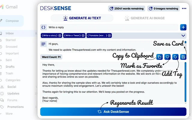 DeskSense- AI-powered Personal Assistant screenshot 5 of 10