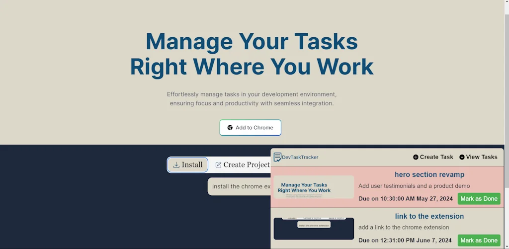 Dev Task Tracker screenshot 2 of 4