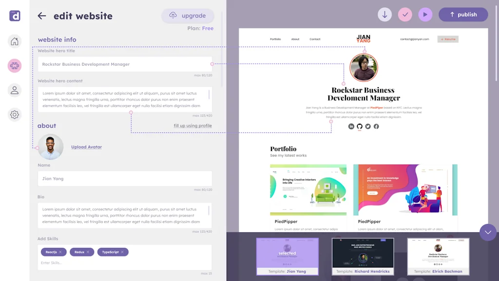 devfolio screenshot 1 of 4