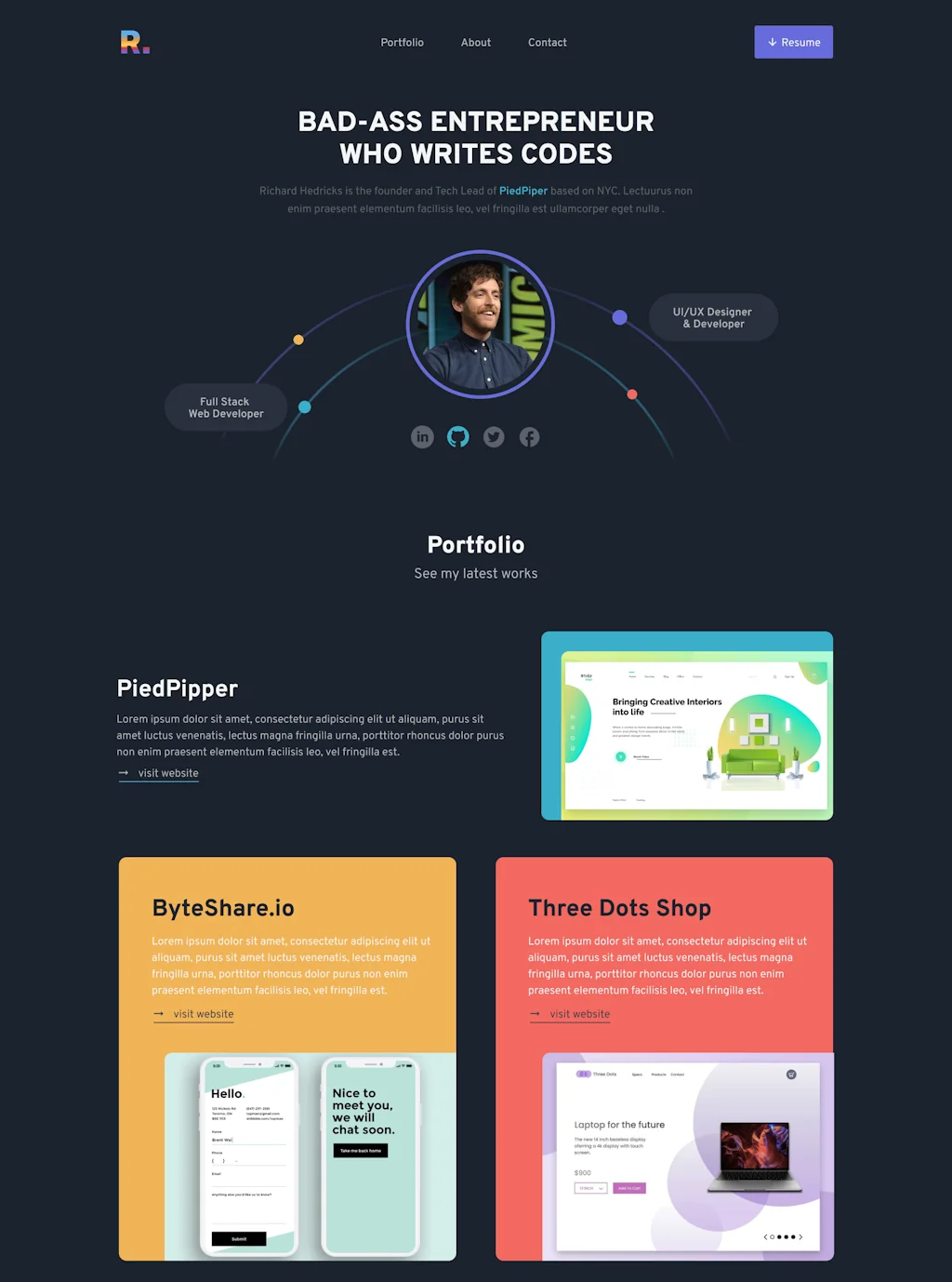 devfolio screenshot 2 of 4