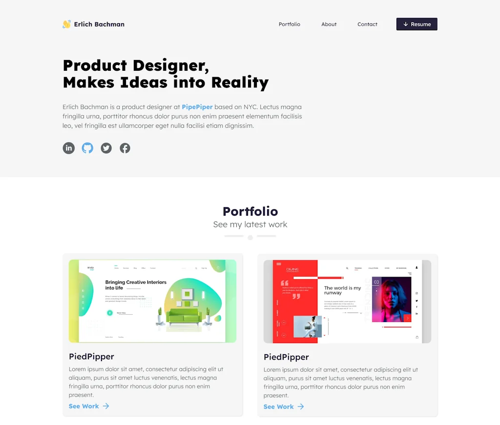 devfolio screenshot 3 of 4