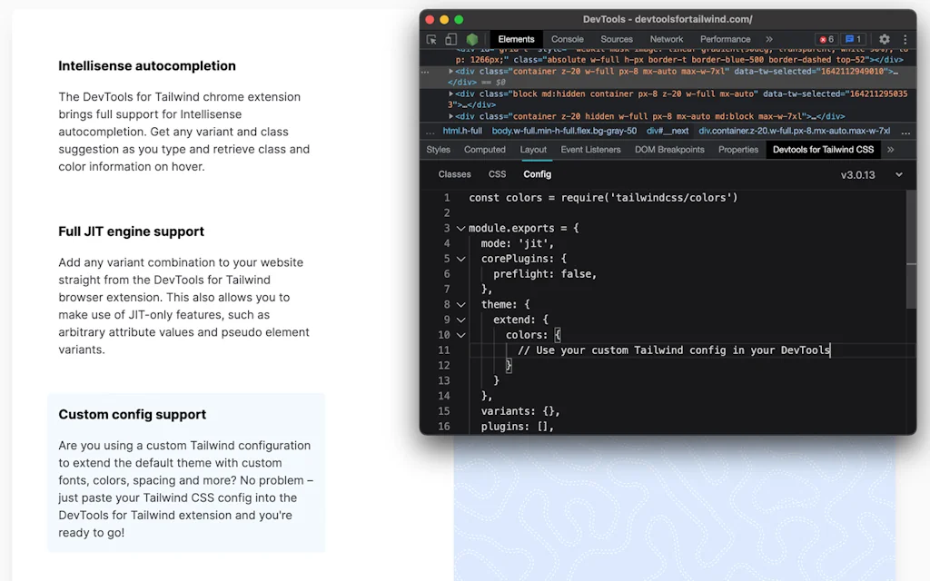 DevTools for Tailwind CSS screenshot 2 of 4
