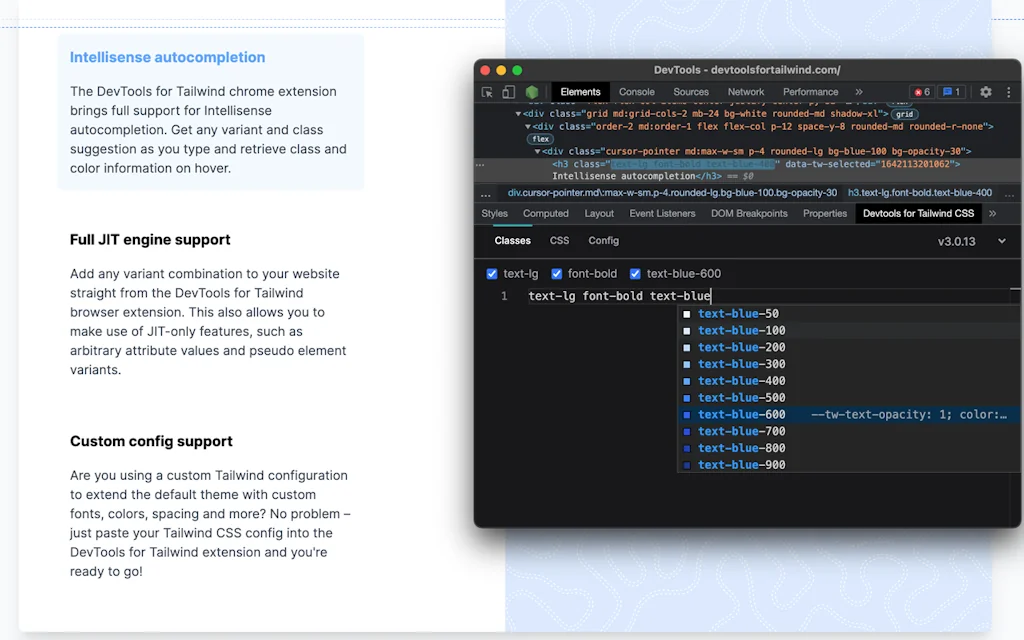 DevTools for Tailwind CSS screenshot 3 of 4