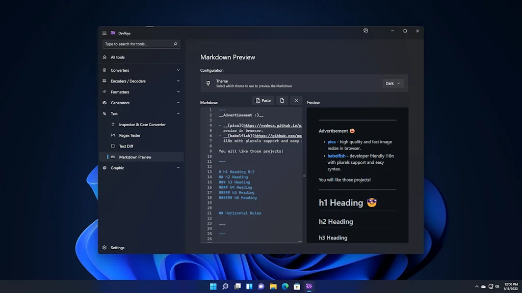 DevToys screenshot 3 of 11