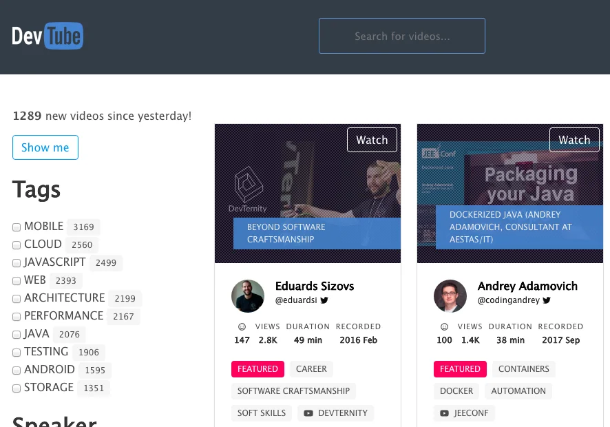 DevTube screenshot 2 of 2