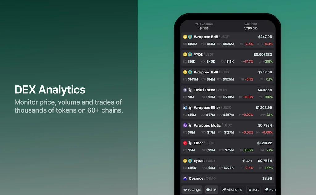 DEX Screener Mobile screenshot 1 of 5