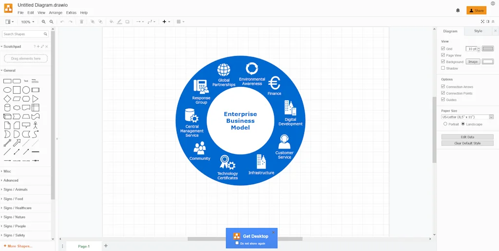 Diagrams.net screenshot 2 of 2
