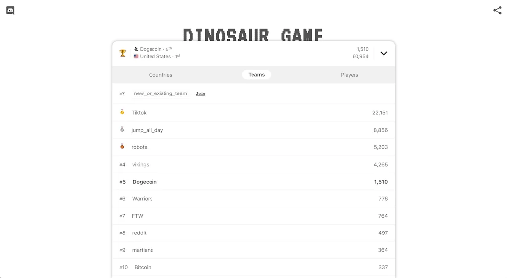 Dino Game screenshot 3 of 5