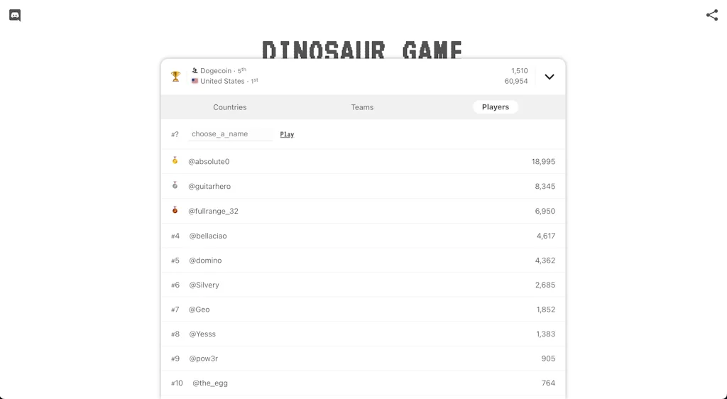 Dino Game screenshot 4 of 5