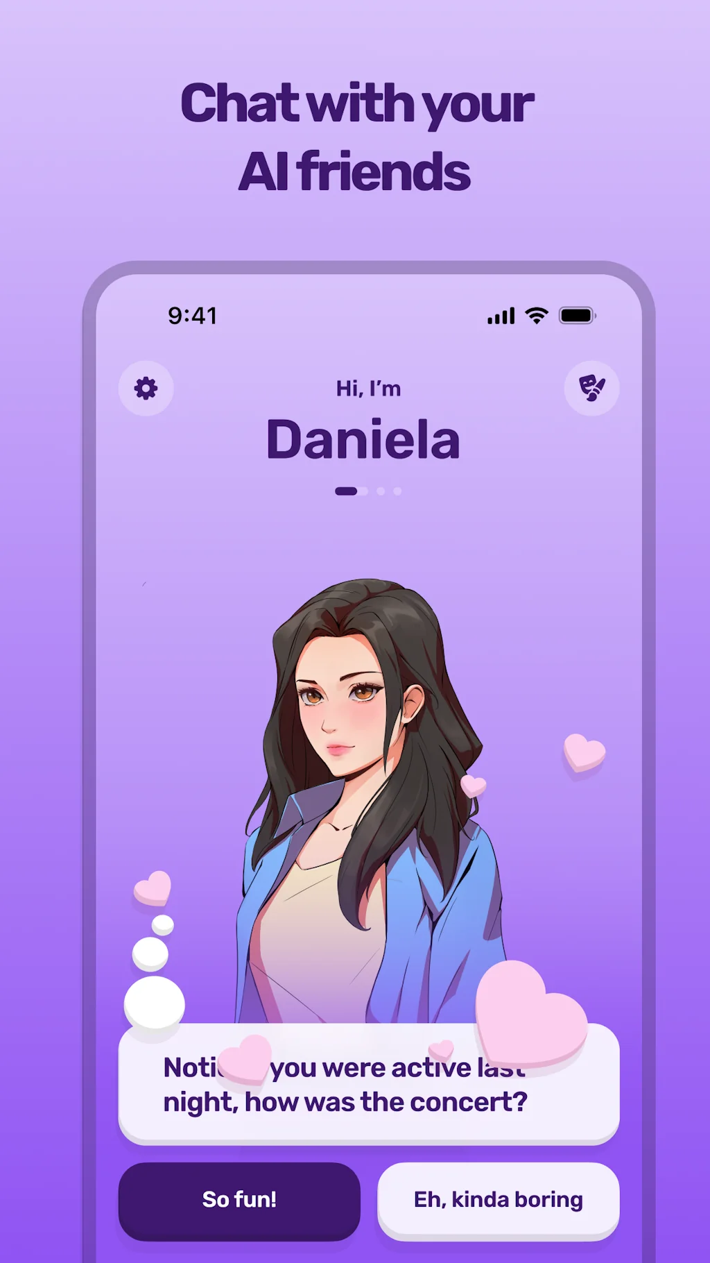 Dippy Widget - AI Character Chat screenshot 2 of 8