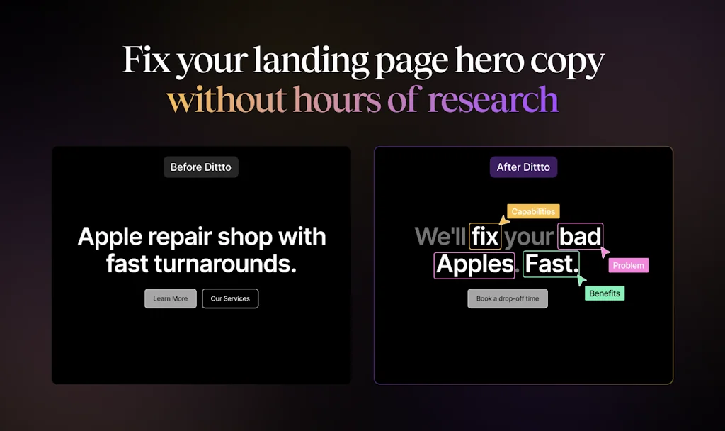 Dittto: The Hero Copy AI screenshot 1 of 3