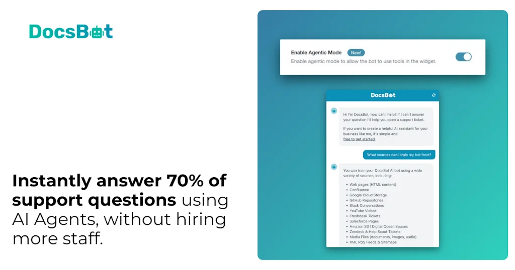 DocsBot AI screenshot 1 of 6