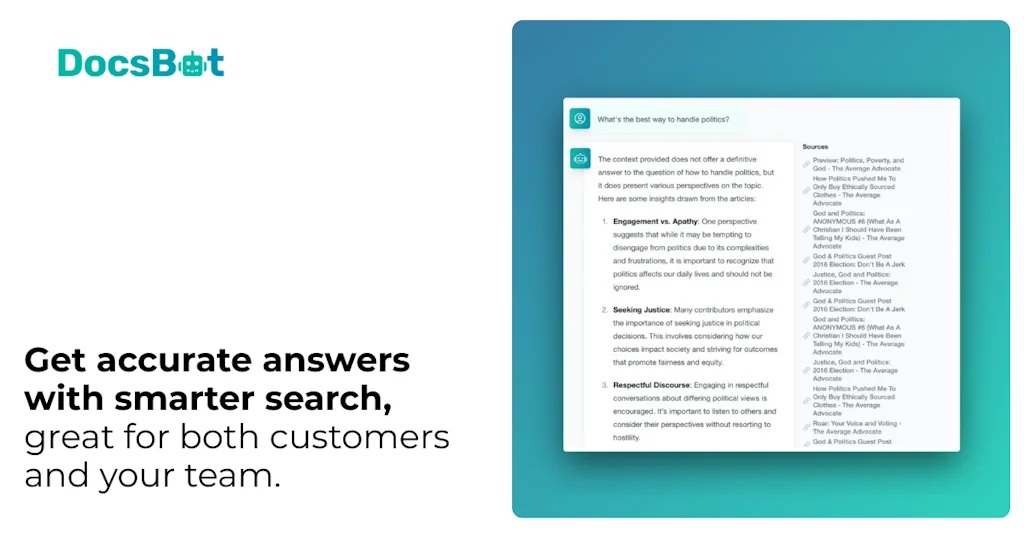 DocsBot AI screenshot 3 of 6