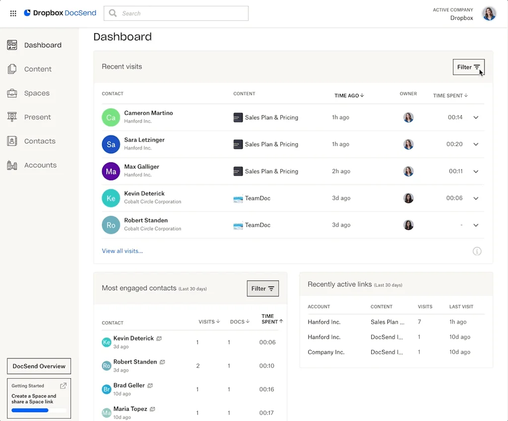 Dropbox DocSend screenshot 2 of 4