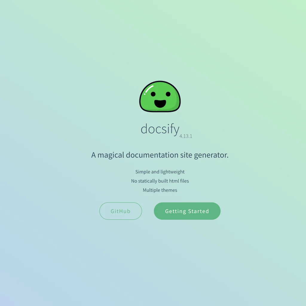 docsify screenshot 1 of 3