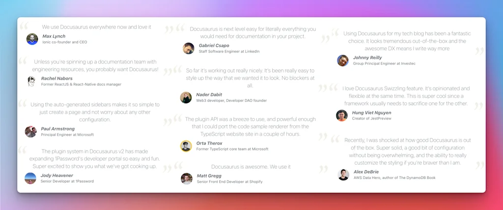 Docusaurus screenshot 3 of 4