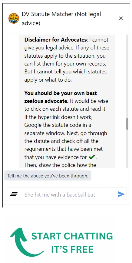 Domestic Violence Statute Matcher screenshot 6 of 11