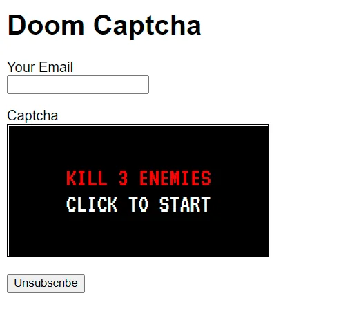 DOOM Captcha screenshot 1 of 3