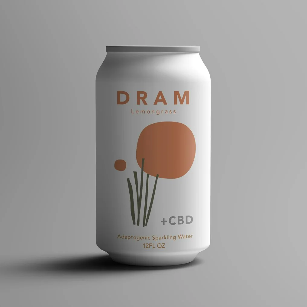 DRAM Lemongrass CBD Sparkling Water logo