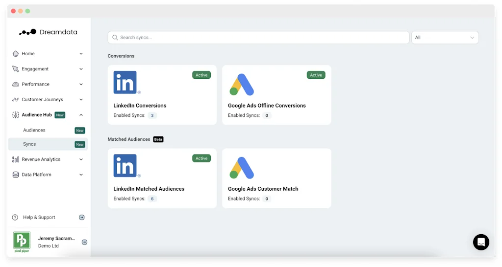 Dreamdata Audience Hub screenshot 4 of 6