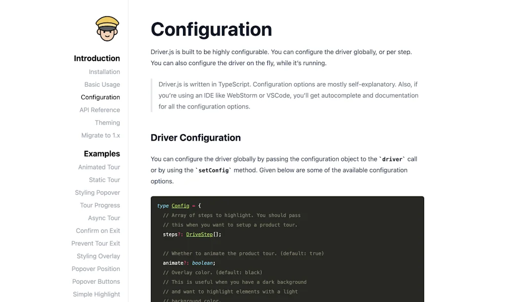 driver.js screenshot 3 of 3