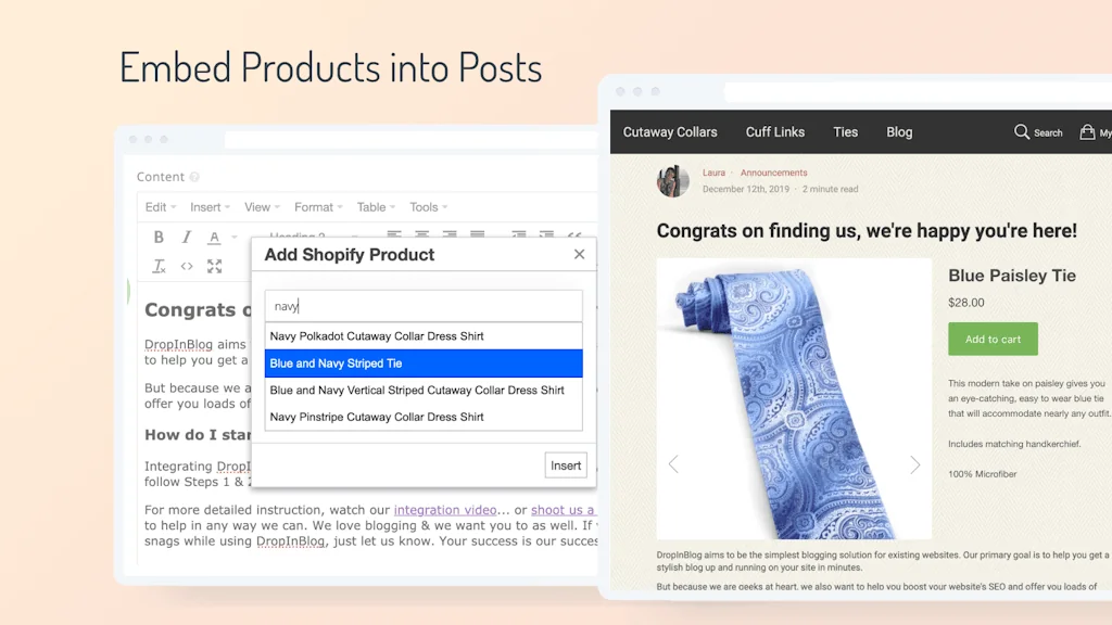 DropInBlog for Shopify screenshot 3 of 9